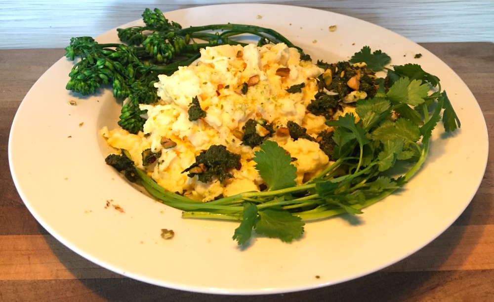 Herbaceous Eggs Breakfast Bowl
